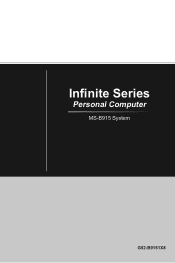 MSI Infinite 9th User Manual