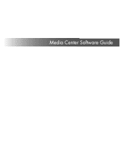 Compaq Presario SR2000 Media Center Software Guide