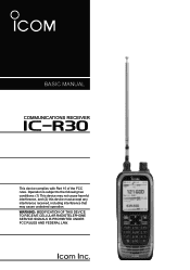 Icom IC-R30 Basic Manual