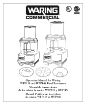Waring WFP11S Instruction Manual