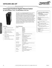 Lantronix SISTG1040-282-LRT SISTG1040-282-LRT Datasheet PDF 220.47 KB