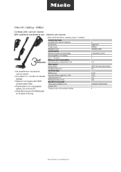 Miele Triflex HX1 CatandDog - SMML0 Product sheet