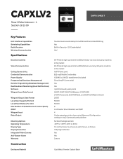 LiftMaster CAPXLV2 CAPXLV2 Data Sheet - English
