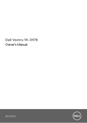 Dell Vostro 3478 Vostro 14-3478 Owners Manual