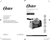 Oster DuraCeramic Stainless Steel Flip Waffle Maker Instruction Manual