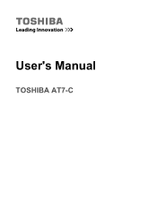 Toshiba Excite PDA0MC Users Manual Canada; English