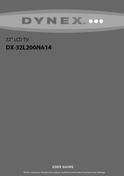 Dynex DX-32L200NA14 User Manual (English)