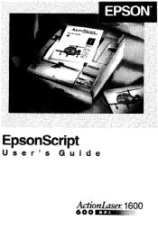 Epson ActionLaser 1600 User Manual - EpsonScript Level I