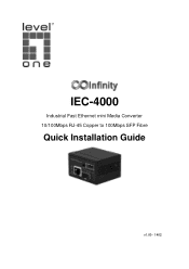 LevelOne IEC-4000 Quick Install Guide