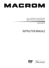 Macrom M-DVD1023RV User Manual (English)