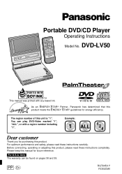 Panasonic DVDLV50PPS Portable Dvd