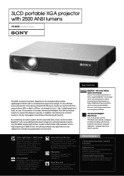 Sony VPLMX20 Brochure