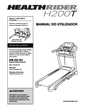 HealthRider H200t Treadmill Portuguese Manual