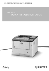 Kyocera FS-4020DN Quick Installation Guide