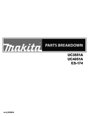 Makita UC3551A UC3551A_UC4051A_ES-174TLC Parts Breakdown