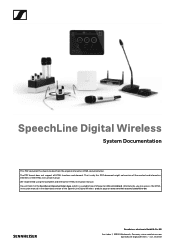 Sennheiser SL DW TS 133 Set Instruction manual SpeechLine Digital Wireless PDF