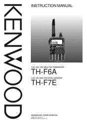 Kenwood TH-F6A User Manual