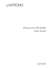 Lantronix XPress-Pro SW 52000 XPress-Pro SW - 92000 User Guide