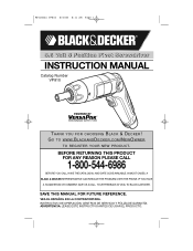Black & Decker VP810 Type 1 Manual - VP810