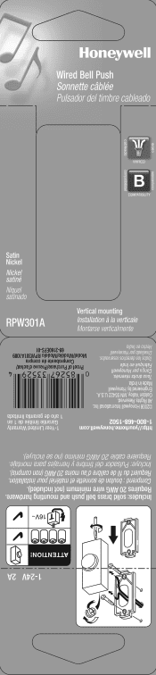 Honeywell RPW301A Owner's Manual
