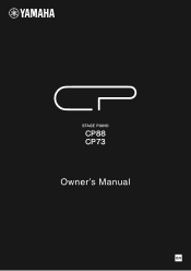 Yamaha CP88 CP88/CP73 Owners Manual