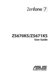 Asus ZenFone 7 ZS670KSZS671KS English Version E-manual