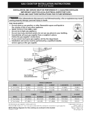 Electrolux EW36GC55PB Installation Instructions (English, Spanish, French)