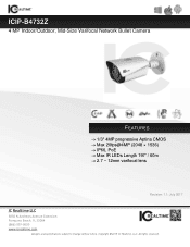 IC Realtime ICIP-B4732Z Product Datasheet