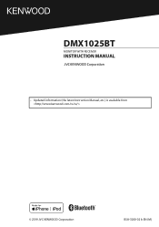 Kenwood DMX1025BT Instruction Manual