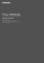 Samsung HW-S800B / HW-S801B User Manual