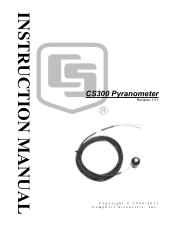 Campbell Scientific CS300 CS300 Silicon Pyranometer
