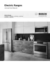 Bosch HEI8056U Use and Care Manual