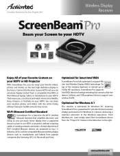 Actiontec ScreenBeam Pro Wireless Display Receiver Datasheet
