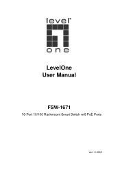LevelOne FSW-1671 Manual