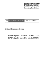 HP C7778A Quick Reference Guide