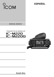 Icom IC-M220 Basic Manual spanish