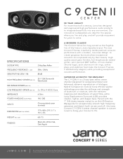 Jamo C 9 CEN II Cut Sheet