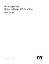 HP DW017B HP StorageWorks Ultrium half-height SAS Tape Drives User Guide (EH919-90905, September 2008)