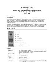 HP D7171A HP Netserver LXr Pro Config Guide  for Windows NT4.0 Clusters
