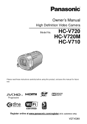 Panasonic HCV720 HCV710 User Guide