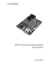 Lantronix XPort XPort - Universal Demo Board Quick Start Guide