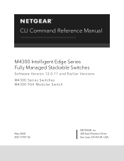 Netgear XSM4316PB CLI Manual Software Version 12.x