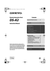 Onkyo DSA2 User Manual
