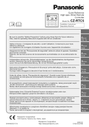 Panasonic CZ-RTC5 CZ-RTC5 Quick Reference Guide