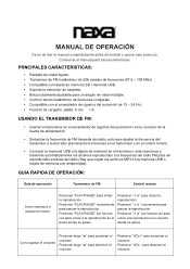 Naxa NI-3215 NI-3215 Spanish Manual
