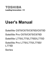 Toshiba L770 PSK3XC-01S00S Users Manual Canada; English