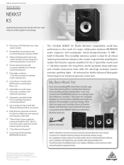 Behringer K5 Product Information Document