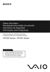 Sony VPCEE45FX Safety
