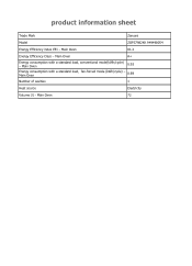 Zanussi ZOP37982XK Product information sheet