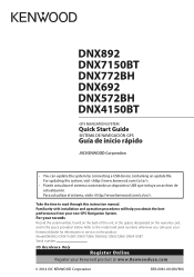 Kenwood DNX692 Quick Start Guide